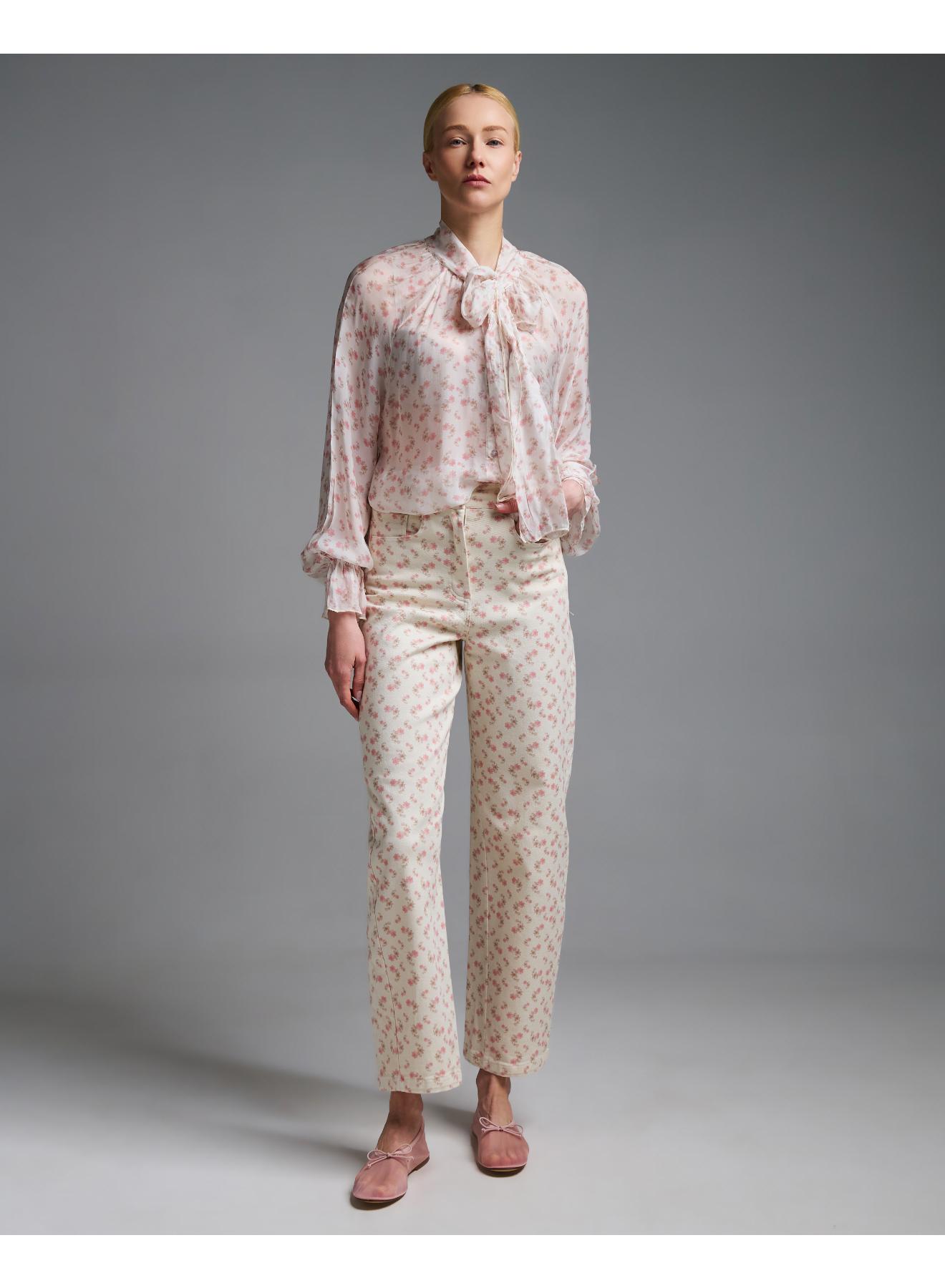 Floral barrel Jeans Vicolo - 3