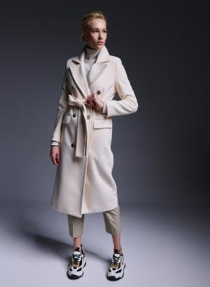 Bouble breasted coat with belt - 25358