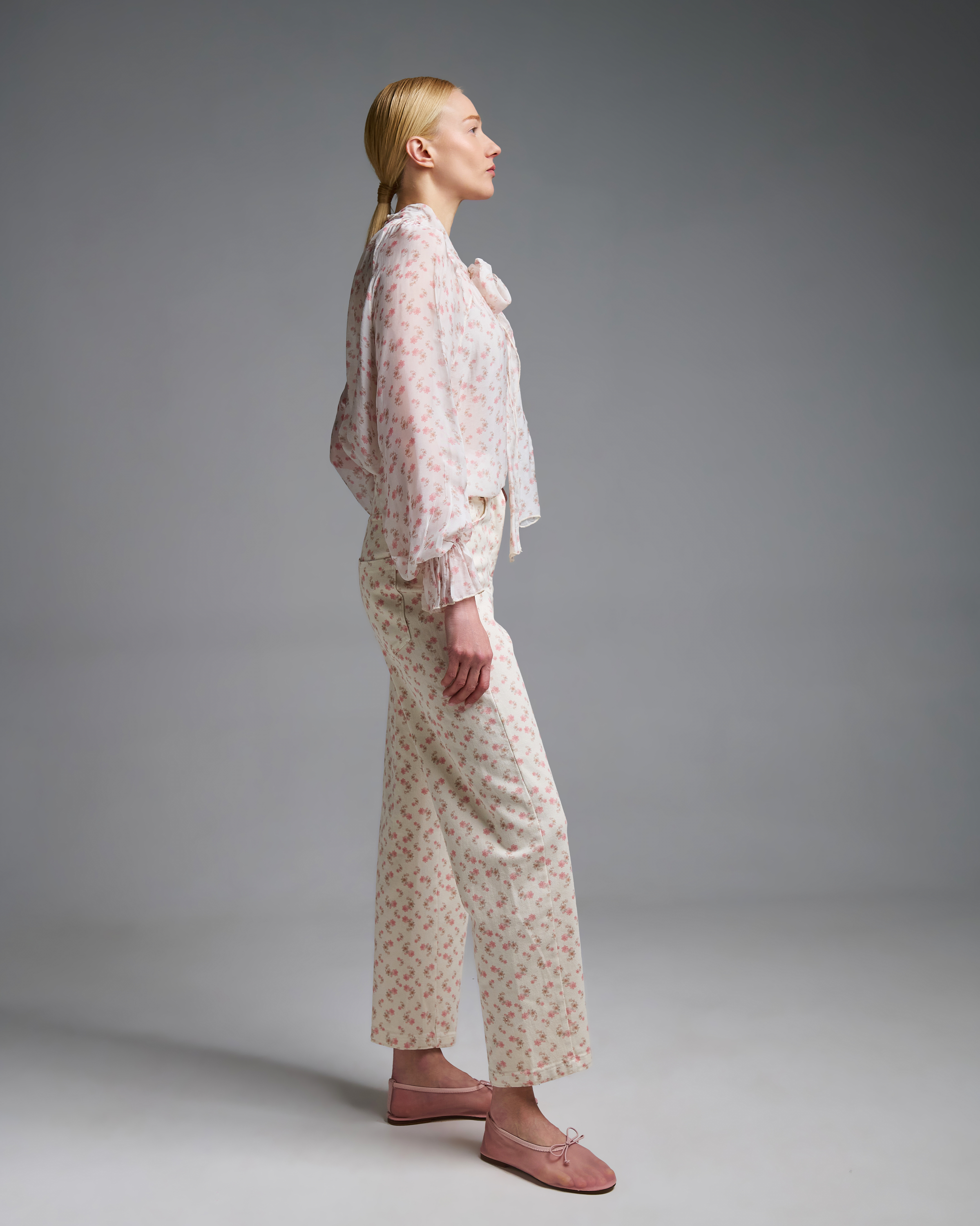 Floral barrel Jeans Vicolo - 1