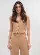 Camel Gilet and Trouser co-ord set Emme Marella - 2