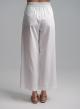 White poplin Pants with pleats and with back elasticated waistband "SYNESI" Devotion Twins - 4