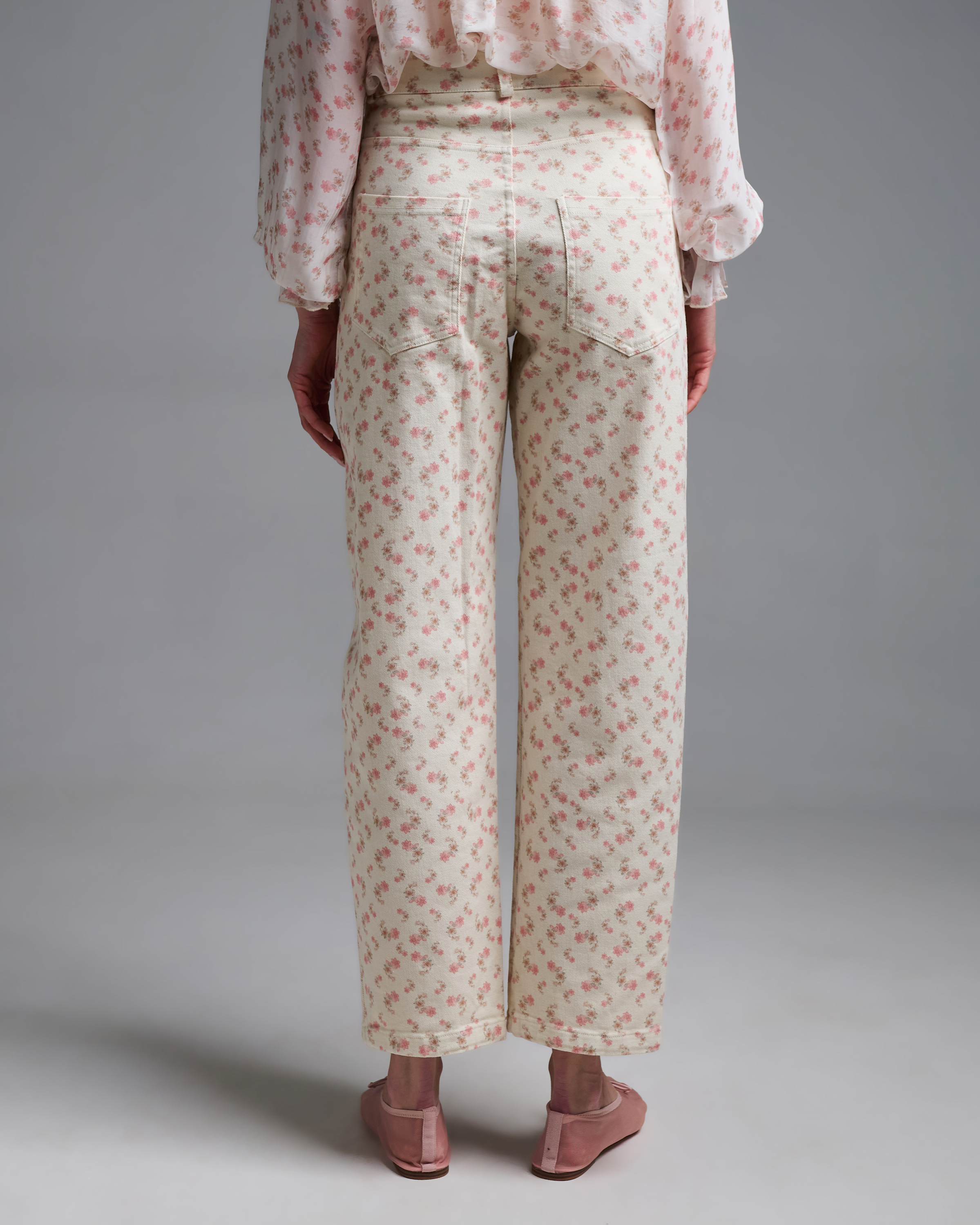 Floral barrel Jeans Vicolo - 5