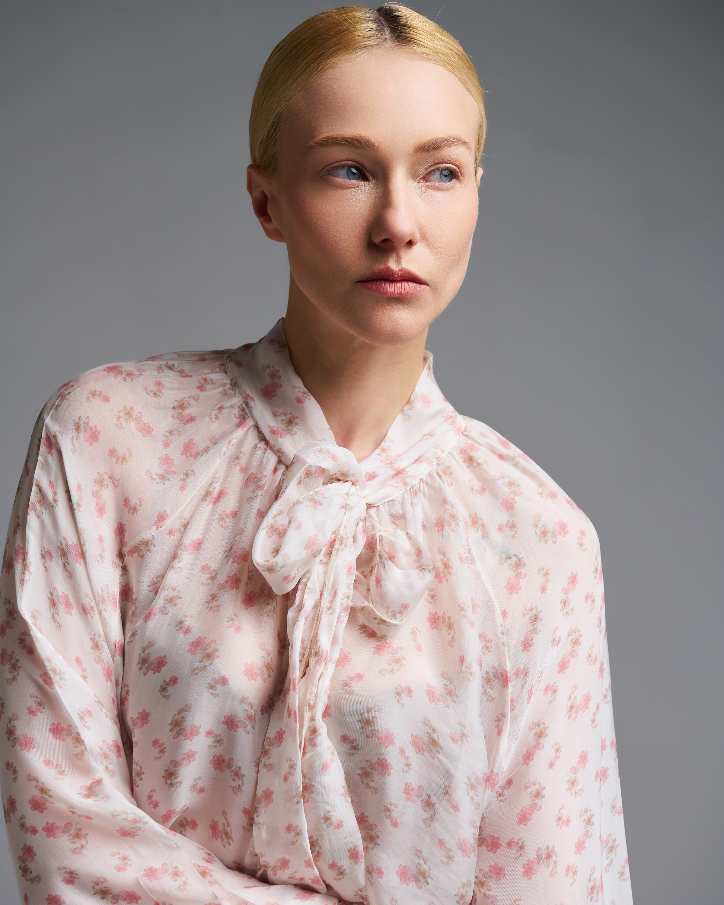 Floral Shirt with a tie collar Vicolo - 2