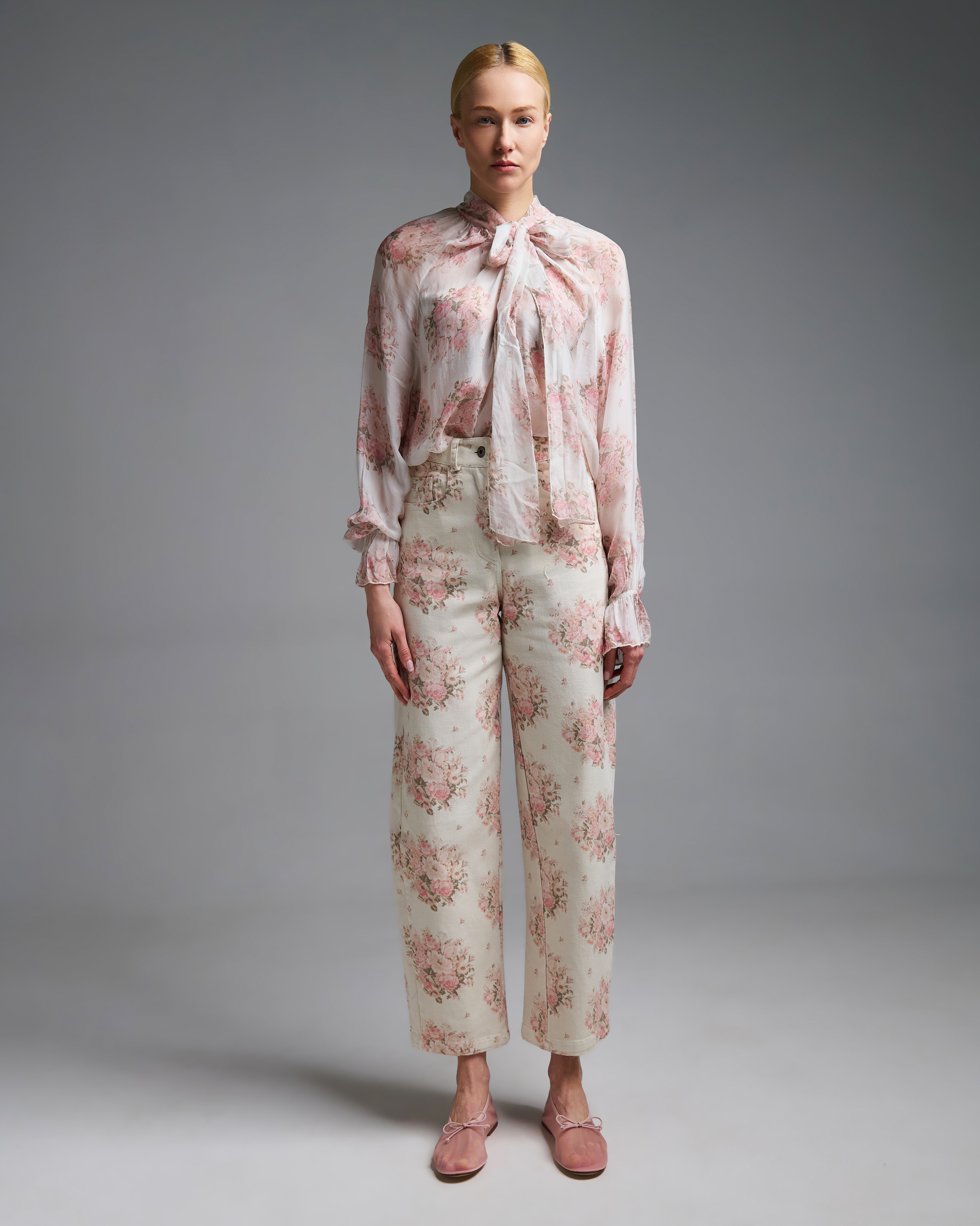 Floral barrel Παντελόνι Τζιν Vicolo - 0