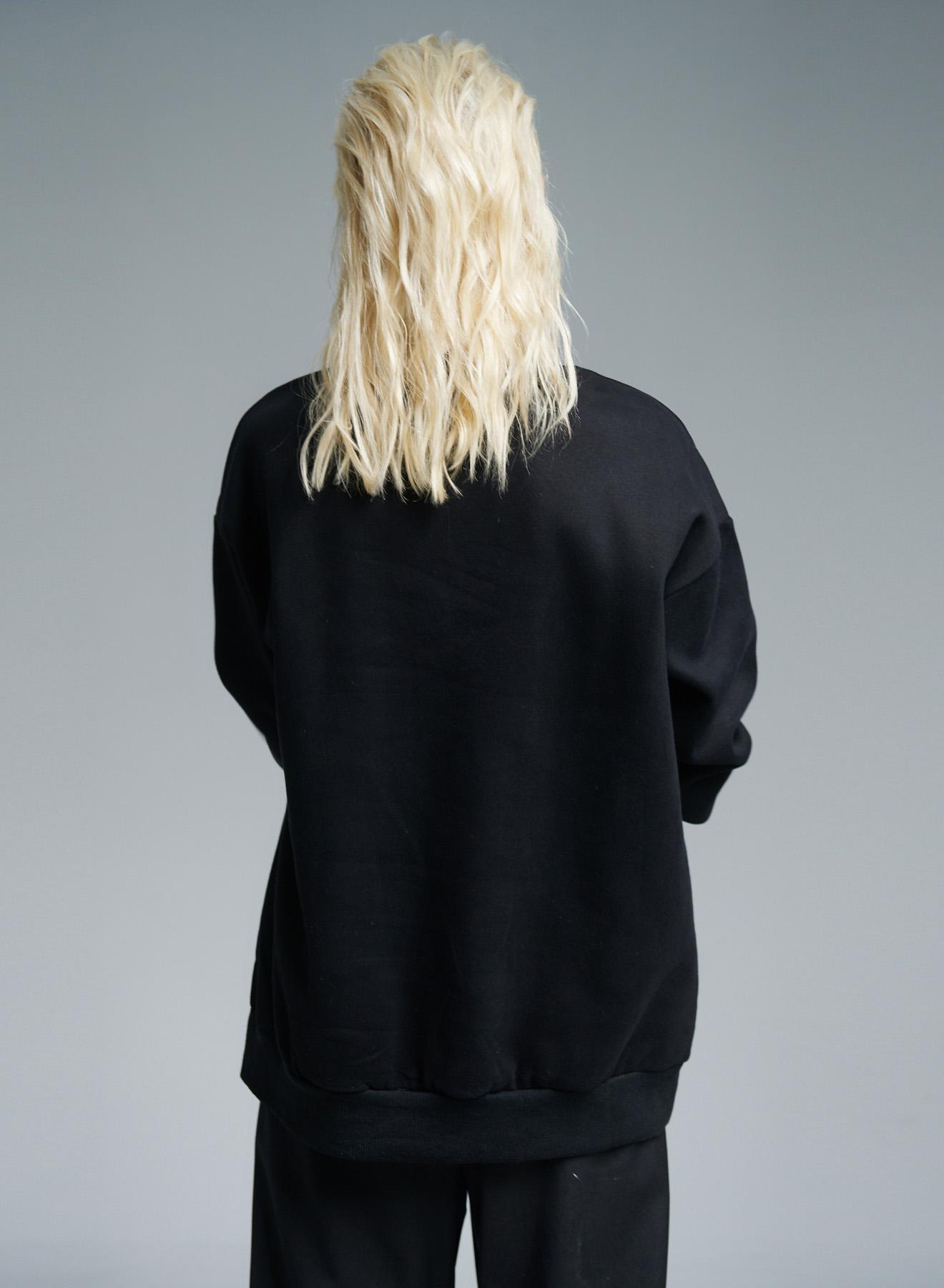 Black printed Sweatshirt Lara - 5