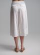 White poplin Zip Culotte with pleat  "NIROMAI" Devotion Twins - 3