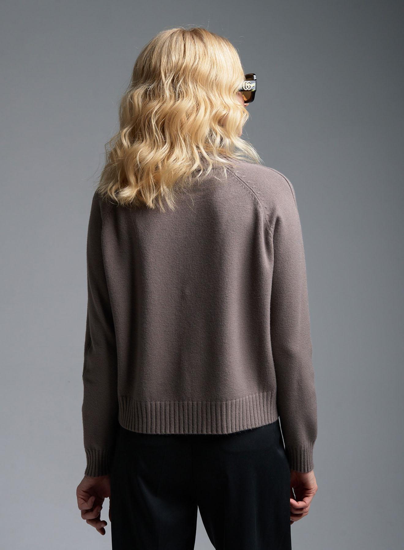 Taupe turtleneck Sweater Luxe - 3