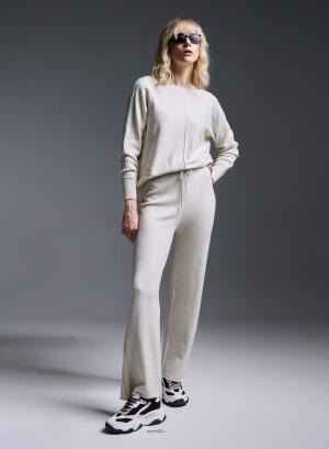 Knitted blouse and pants set - 24050