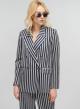 Grey-Blue striped, double breasted Jacket with rhinestones Vicolo - 0