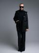 Black reversible Overcoat Mouton-Eco Fur with hood Emme Marella - 2