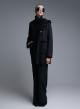 Black reversible Overcoat Mouton-Eco Fur with hood Emme Marella - 4