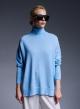 Half-turtleneck long knit blouse - 0
