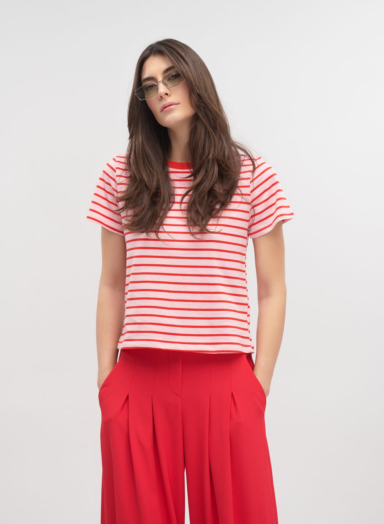 Pink-Red striped T-Shirt My Star - 1