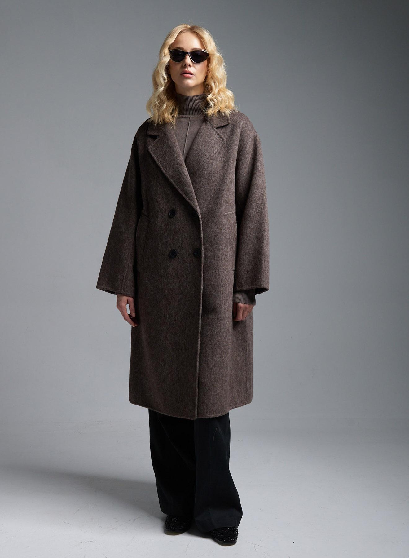 Brown double breasted Coat Viclolo - 1