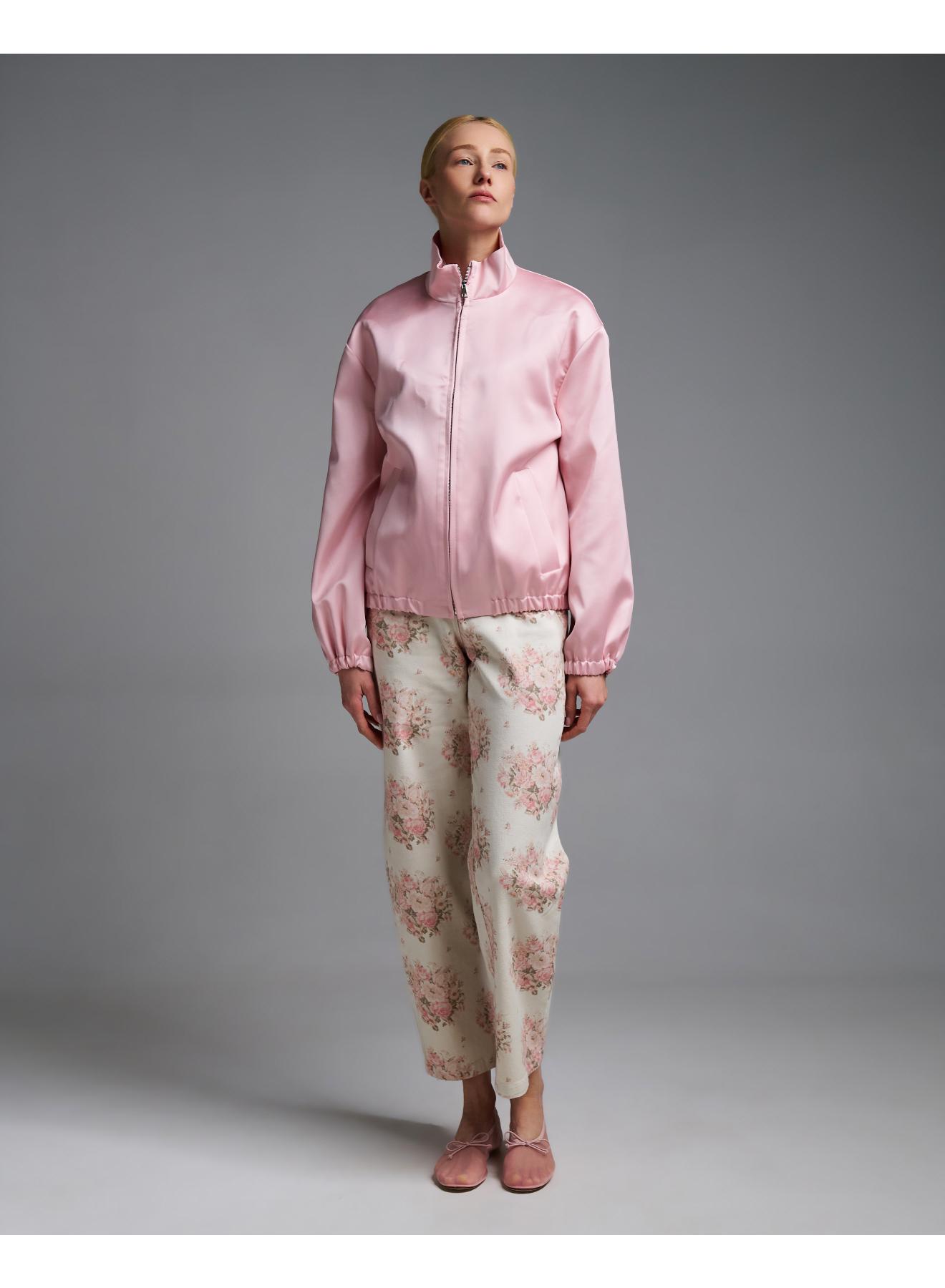 Ροζ σατέν Μπουφάν bomber Vicolo - 3