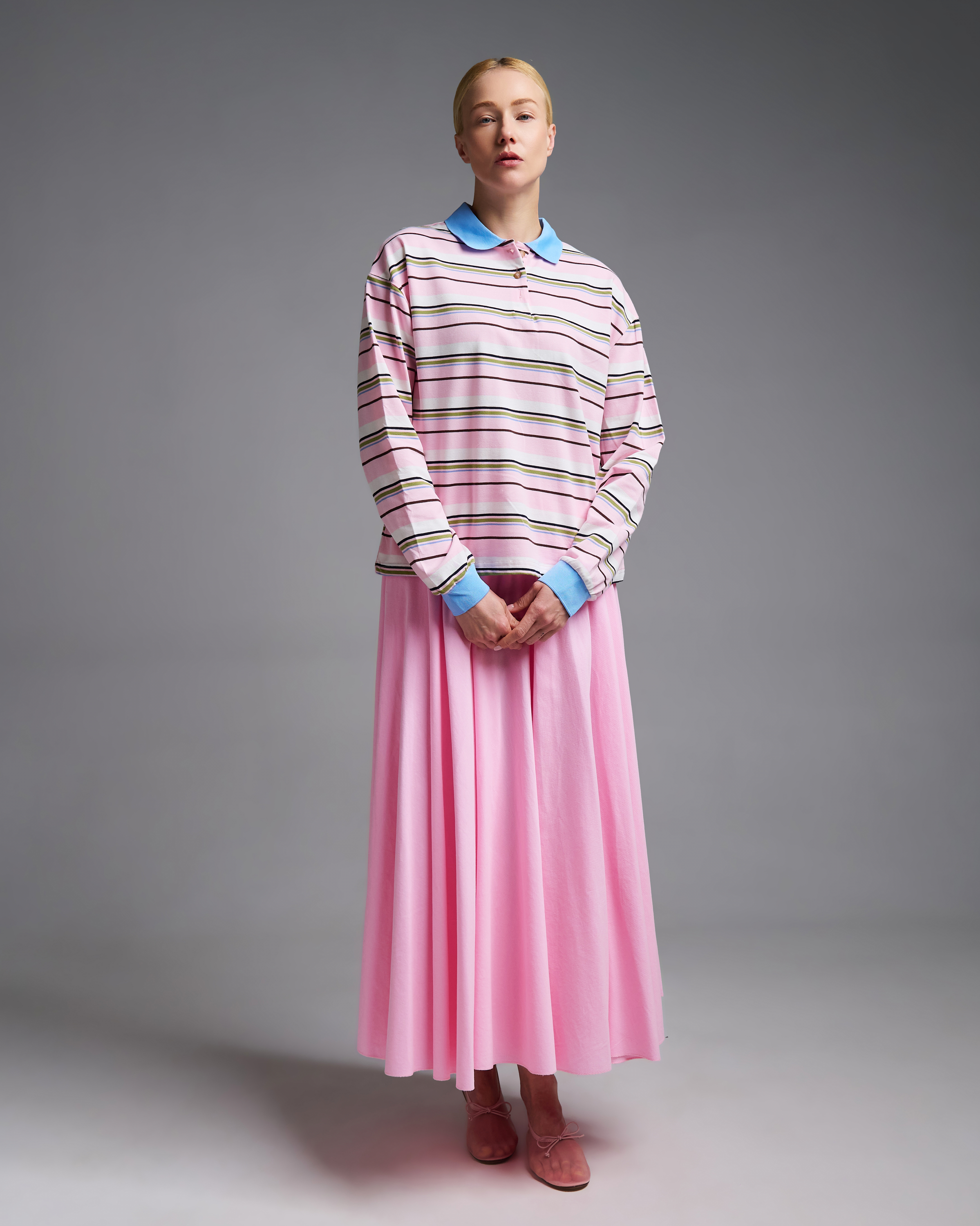 Ροζ Μπλούζα polo ριγέ Two - 2