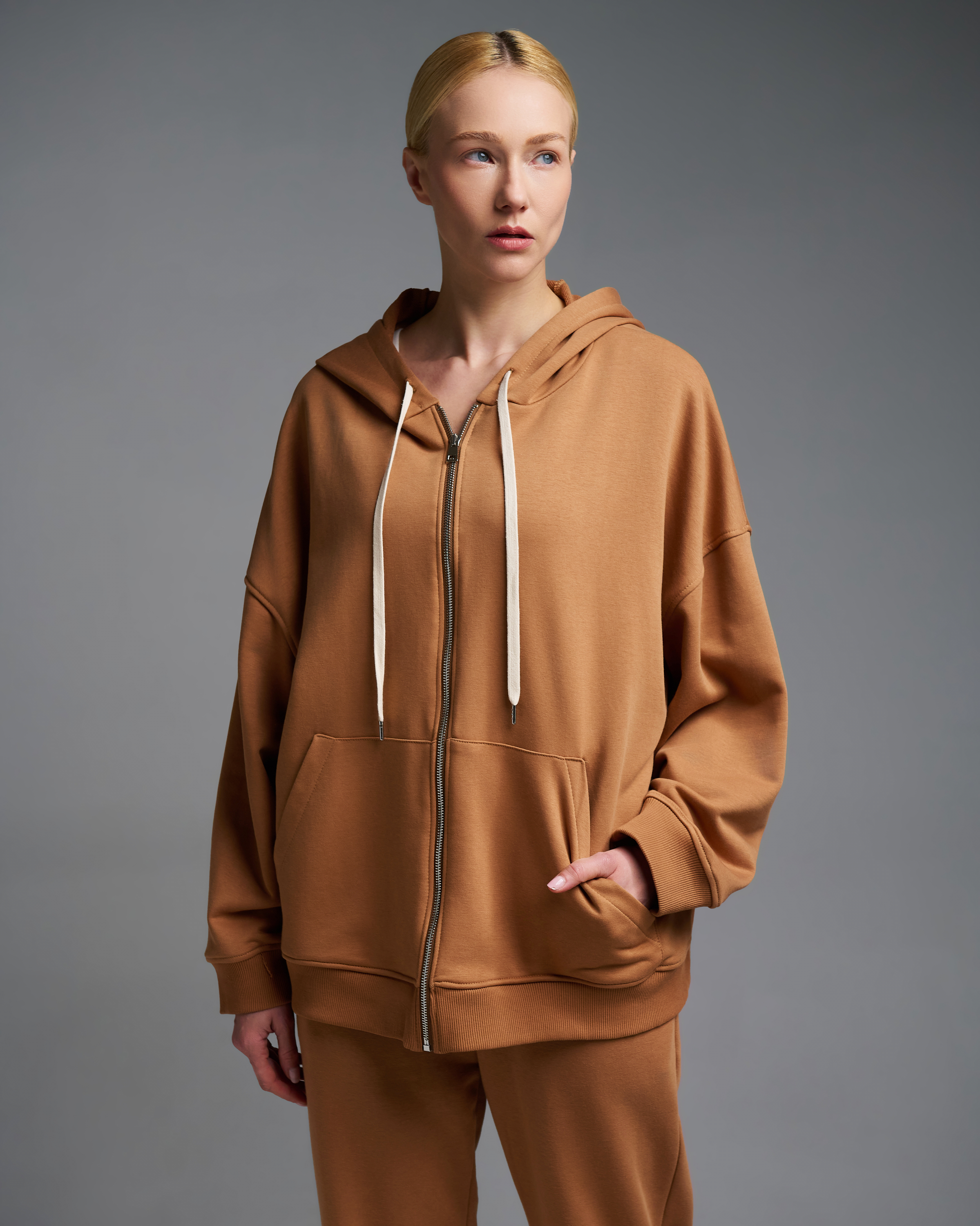 Ταμπά Φούτερ Ζακέτα με φερμουάρ και με κουκούλα Vicolo - 1