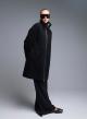 Black reversible Overcoat Mouton-Teddy Emme Marella - 0
