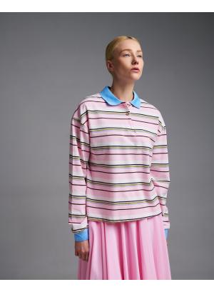 Ροζ Μπλούζα polo ριγέ Two - 55709
