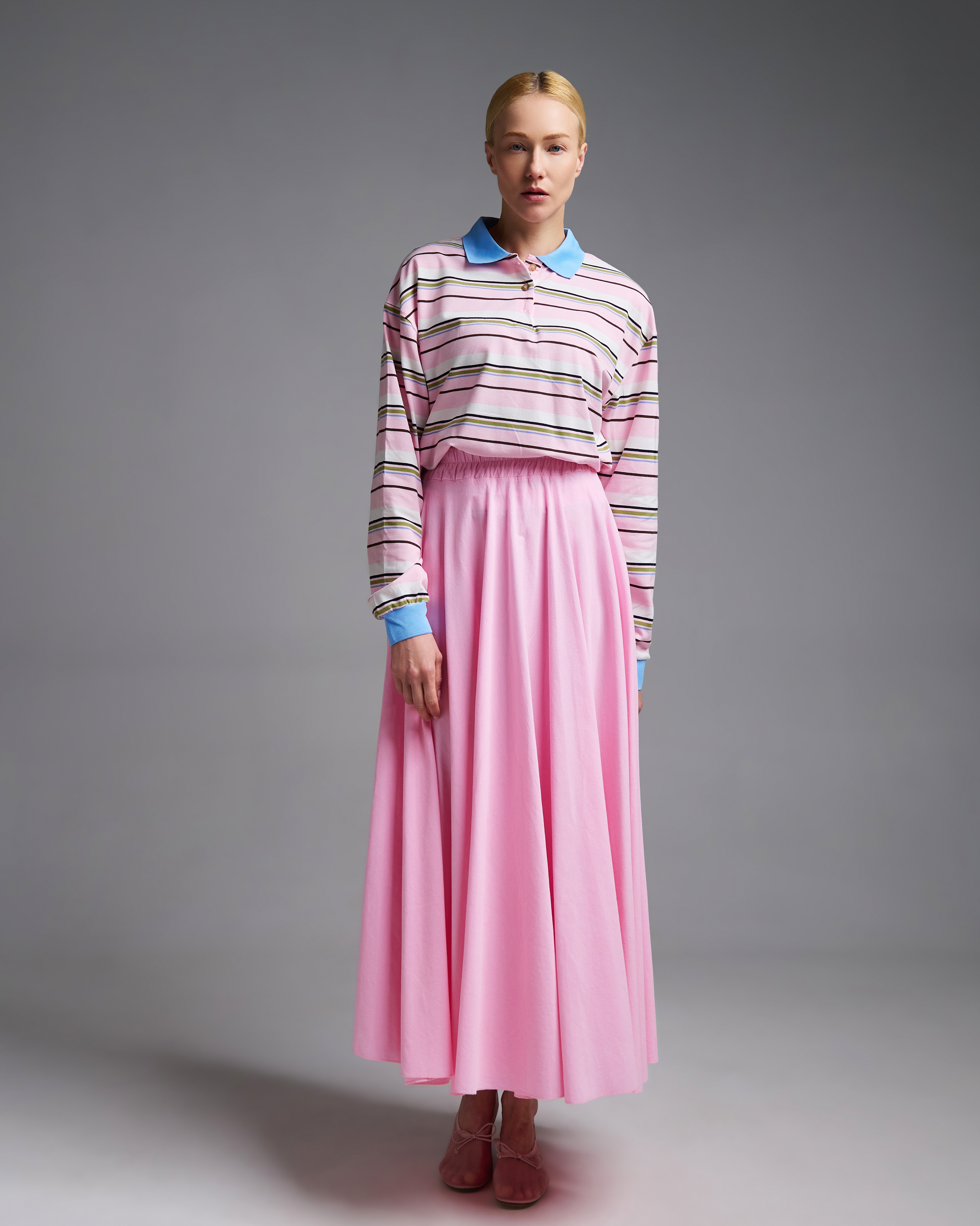 Ροζ Μπλούζα polo ριγέ Two - 3