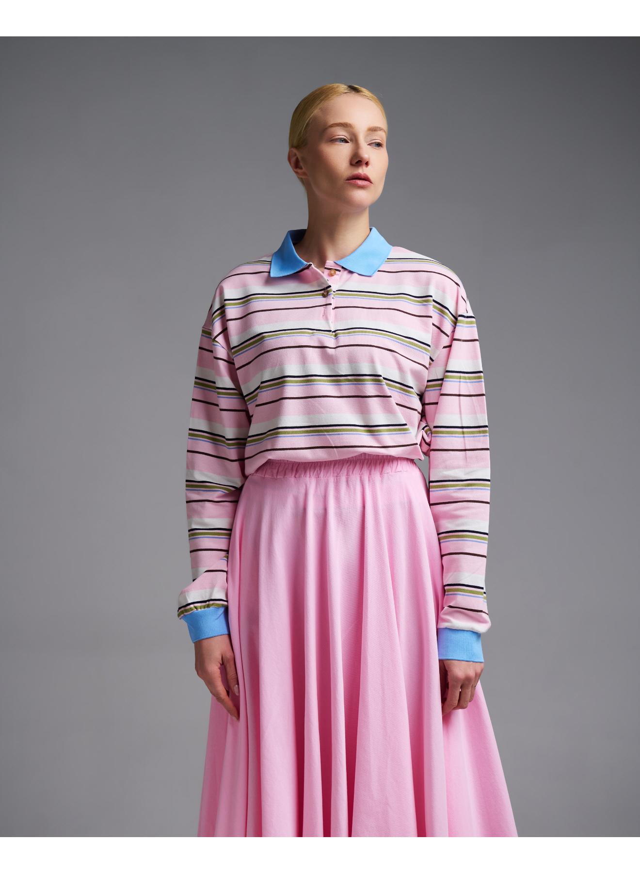 Ροζ Μπλούζα polo ριγέ Two - 5