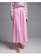 Pink corduroy Skirt with pockets and with with elasticated waistband Valentina Milano - 4
