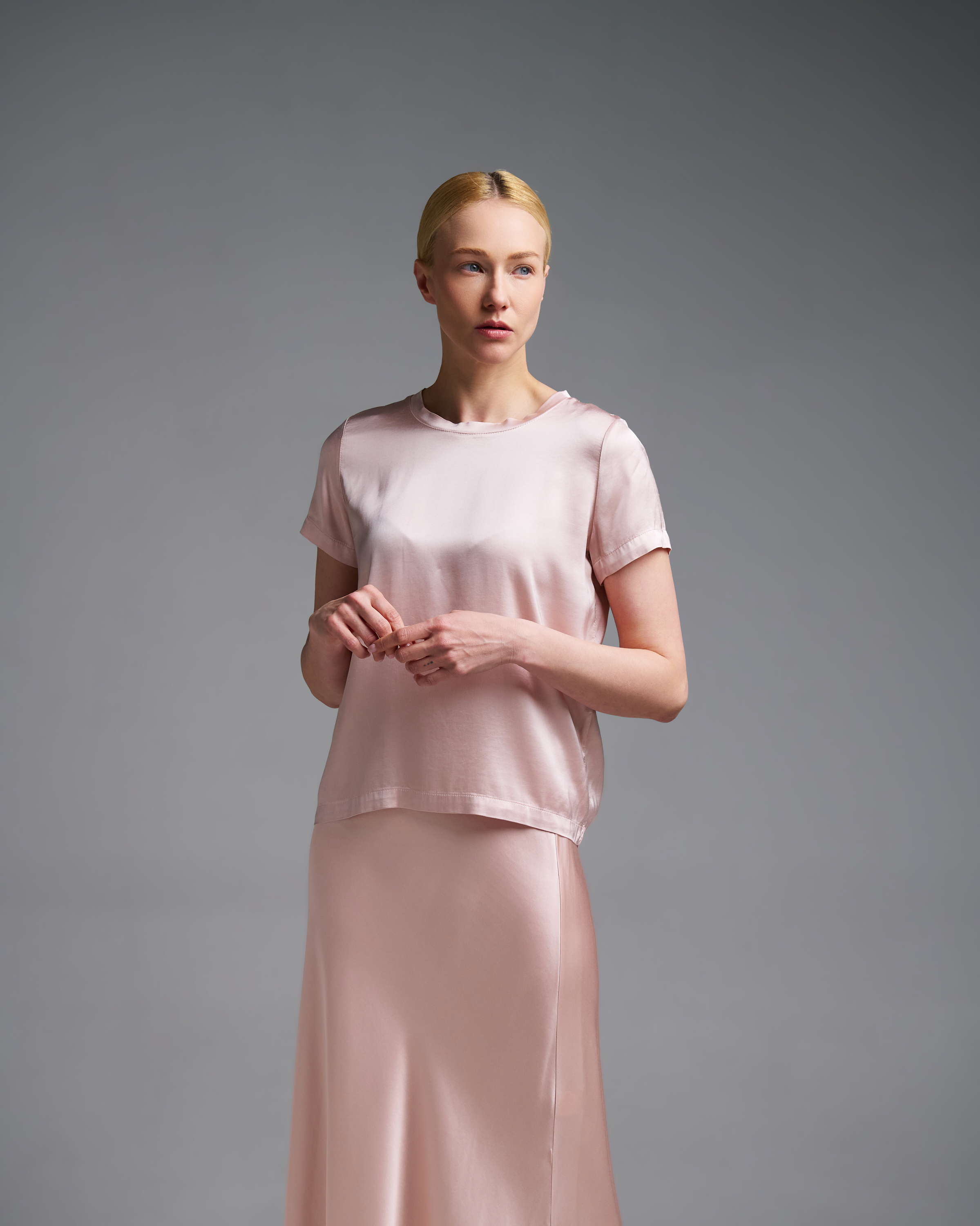 Ροζ nude silky touch Μπλούζα Vicolo - 0