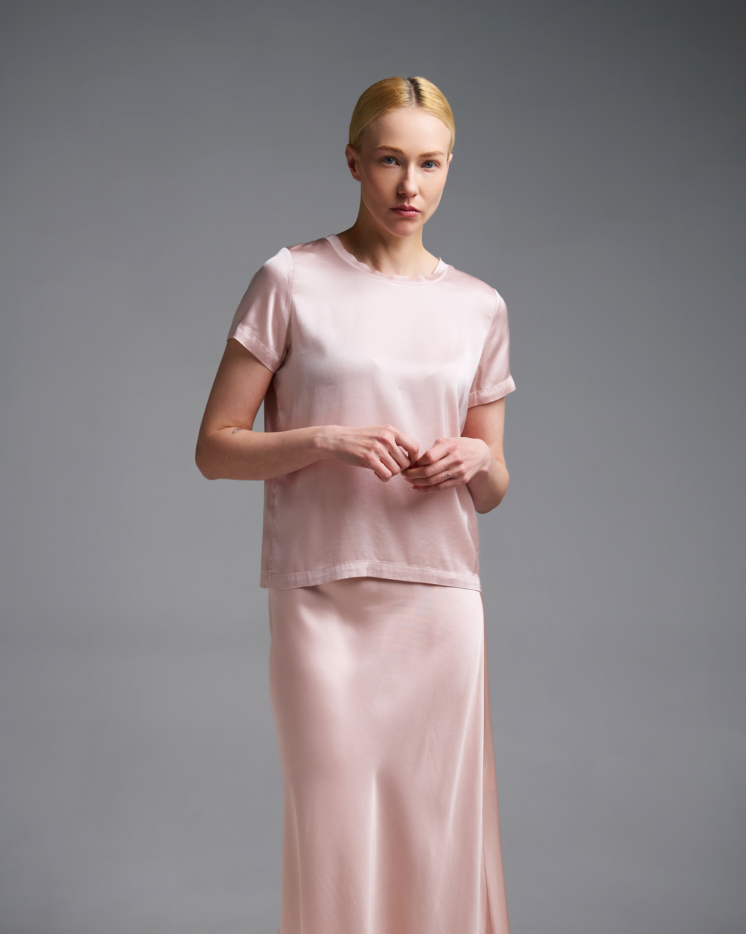 Ροζ nude silky touch Μπλούζα Vicolo - 2