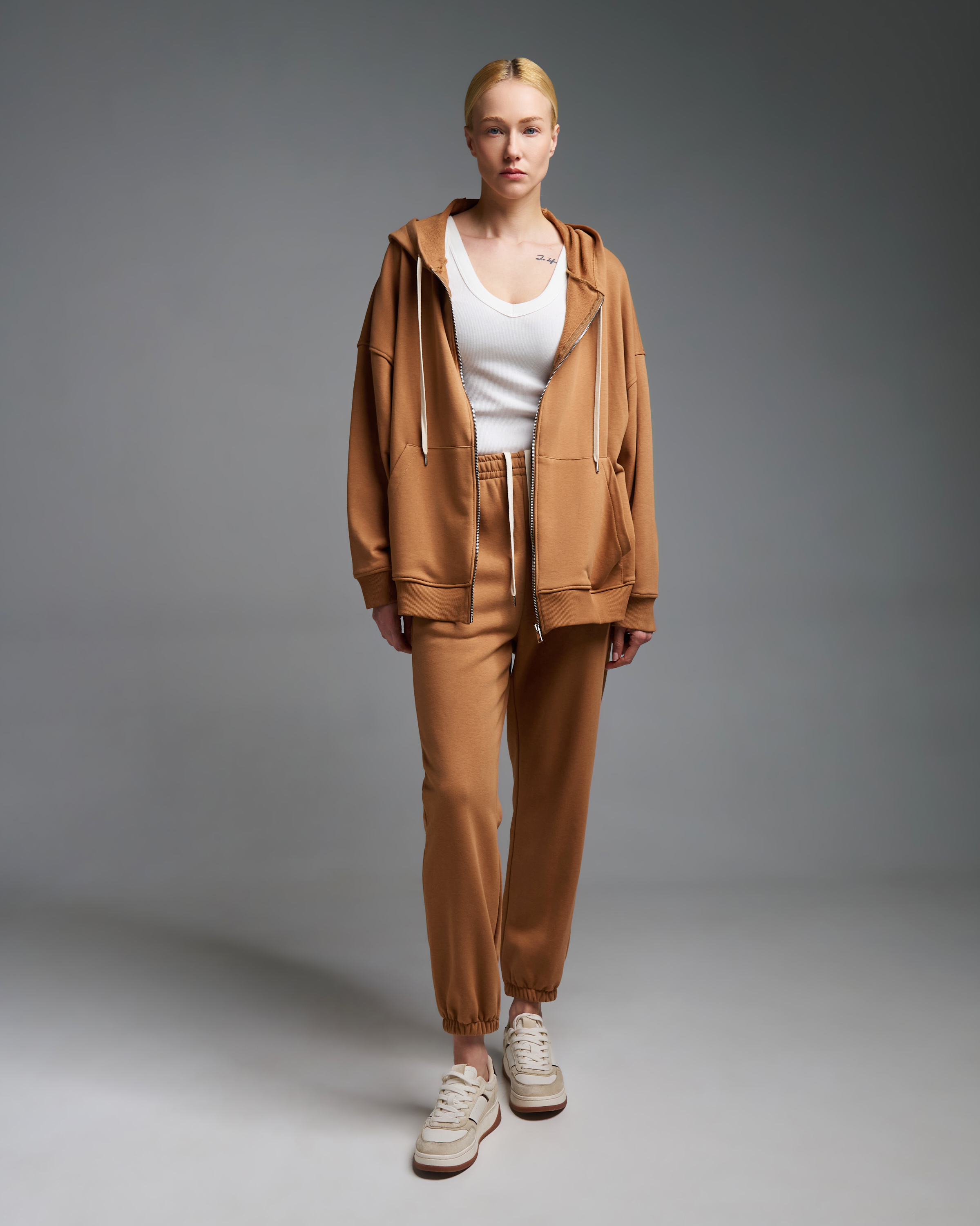 Ταμπά Φούτερ Ζακέτα με φερμουάρ και με κουκούλα Vicolo - 3