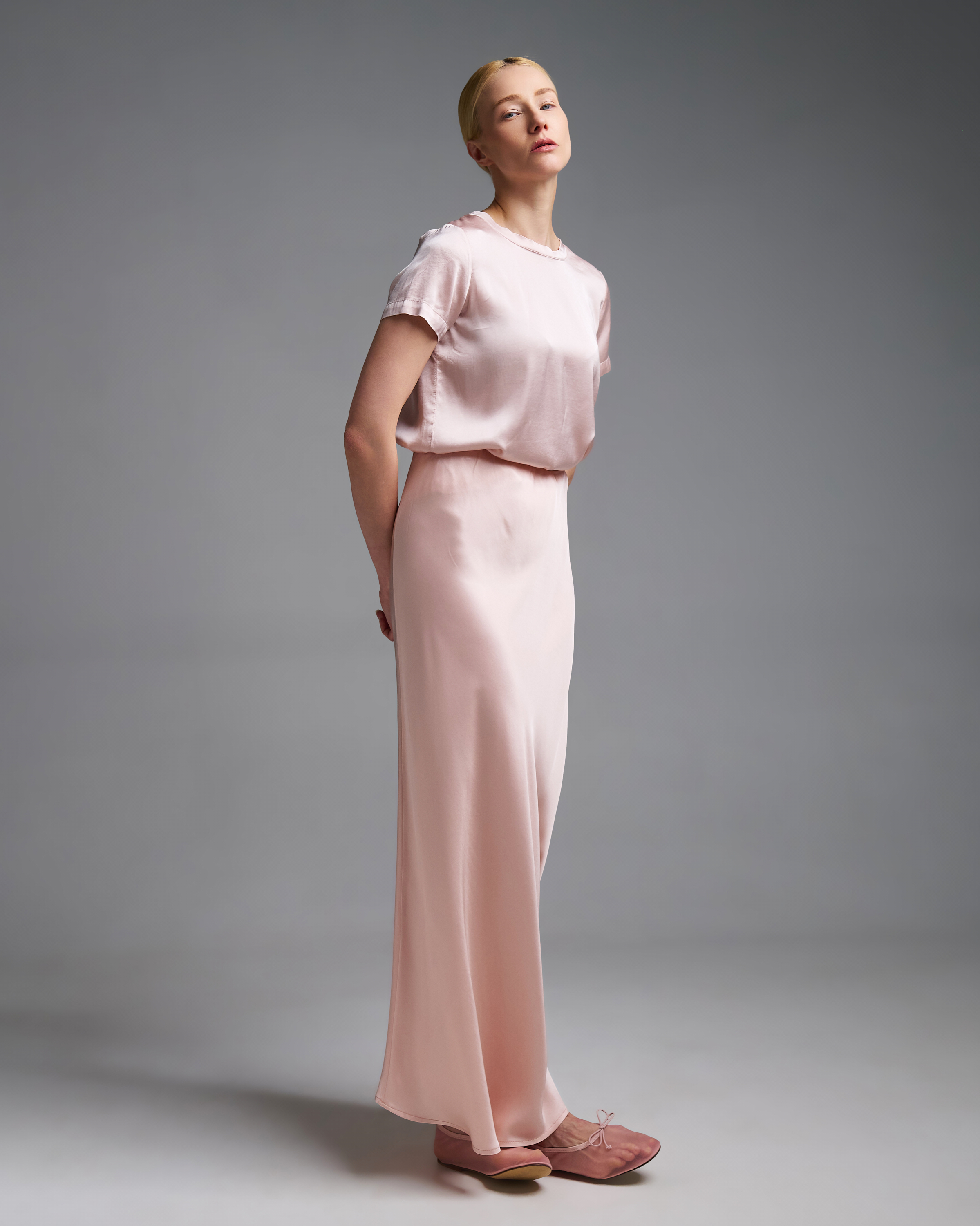 Ροζ nude silky touch Μπλούζα Vicolo - 4