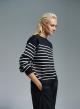 Black-White Sweater with stripes Finery - 4