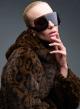 Animal Print hooded eco fur Jacket Bright - 1