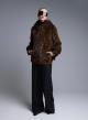 Animal Print hooded eco fur Jacket Bright - 0