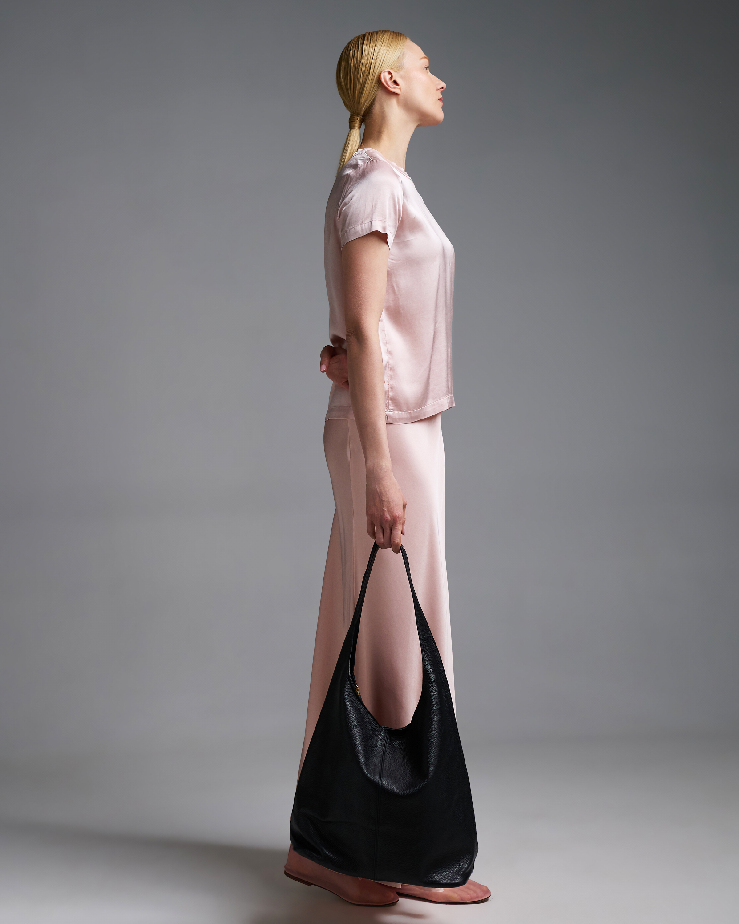 Black leather shoulder Bag Lea Lab - 1