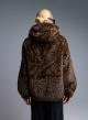 Animal Print hooded eco fur Jacket Bright - 4