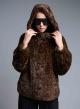 Animal Print hooded eco fur Jacket Bright-5