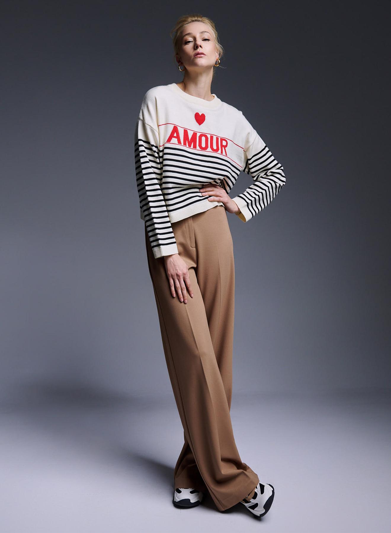Striped knit blouse Amour - 2