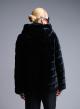 Black hooded eco fur Jacket Emme Marella-6