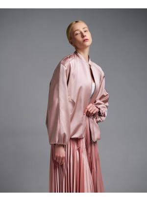 Ροζ σατέν Μπουφάν bomber Vicolo - 55791