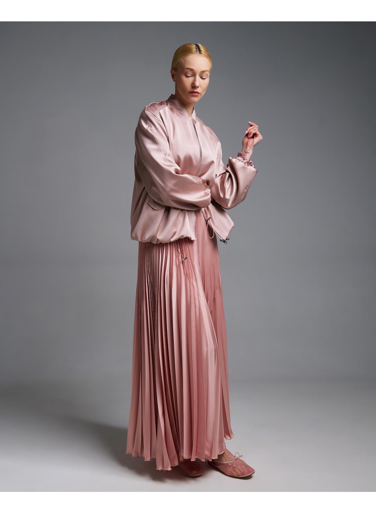 Ροζ σατέν Μπουφάν bomber Vicolo - 5