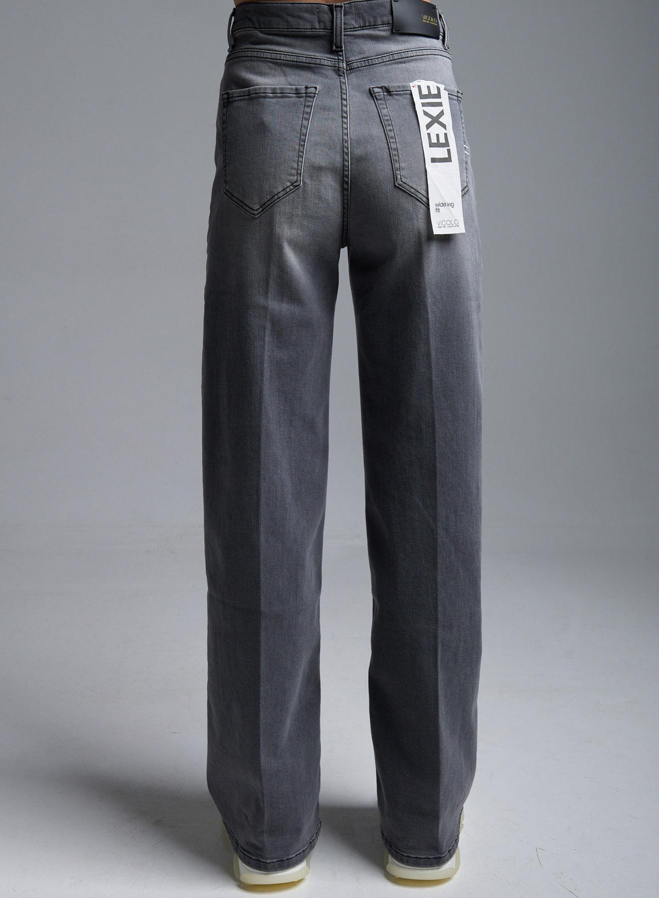 Grey wide legs Jeans Vicolo - 3