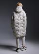 Oversized puffer jacket with hood - 3