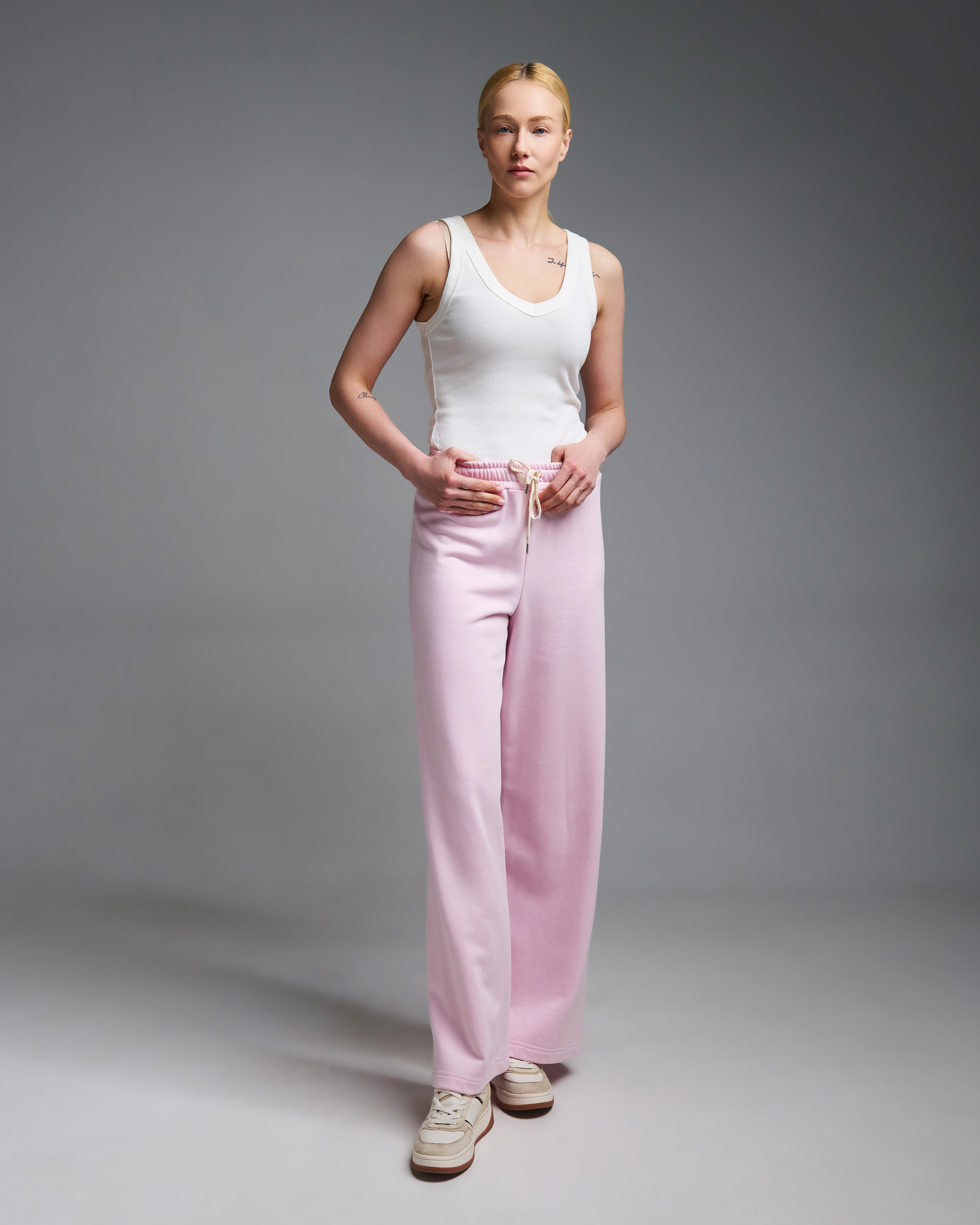 Ροζ Παντελόνι Φούτερ σε ίσια γραμμή Vicolo - 3