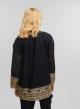 Black-Gold All Over Blouse with long sleeves Greek Archaic Kori - 2