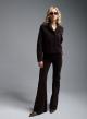 Brown velvet flared Trousers "AROMA" Devotion Twins - 0