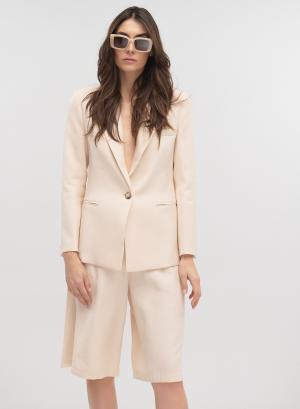 Cream single buttoned Jacket Vicolo - 42149