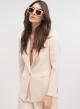 Cream single buttoned Jacket Vicolo - 3