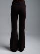 Brown velvet flared Trousers "AROMA" Devotion Twins - 3