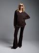 Brown velvet flared Trousers "AROMA" Devotion Twins - 4