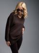 Brown lose fit Sweater with V neckline Luxe  - 1